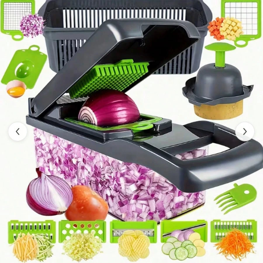 Multifunctional 16 In 1 Food Chopper, Vegetable Chopper,
