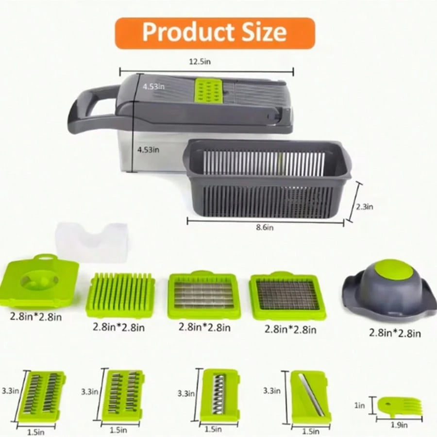 Multifunctional 16 In 1 Food Chopper, Vegetable Chopper,